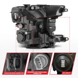 ANZO 18-20 Ford F-150 (w/Factory Halogen) Z-Series Full LED Proj Headlights Init/SeqSig - Pair thumbnail 2
