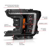 ANZO 18-20 Ford F-150 (w/Factory Halogen) Z-Series Full LED Proj Headlights Init/SeqSig - Pair thumbnail 3