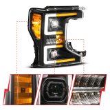 ANZO 20-22 Ford Super Duty (Halogen) Z-Series Full LED Proj Headlights SeqSig - Pass. Side ONLY thumbnail 1