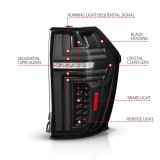 ANZO 21-24 Chevy Suburban/Tahoe Full LED Tail Lights SeqSig Black - Pair thumbnail 5