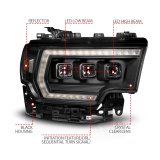 ANZO 19-24 RAM 2500/3500 Z-Series Full LED Proj Headlights DRL/Init/SeqSig - Pass. Side ONLY thumbnail 2