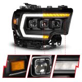 ANZO 19-24 RAM 2500/3500 Z-Series Full LED Proj Headlights DRL/Init/SeqSig - Pass. Side ONLY thumbnail 4