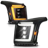 ANZO 15-20 GMC Yukon (Incl XL - Factory Halogen Models) Full LED Proj Headlights Black - Driver Side thumbnail 7