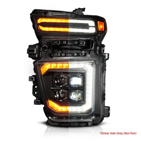 ANZO Z-Series 20-23 Chevy Silverado 2500/3500 Z-Series Full LED Proj Headlights Black - Driver Side thumbnail 2