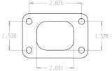 Cometic Turbo FLG T25 Garrett Turbine Inlet Exhaust Gasket thumbnail 2