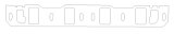 Cometic Ford N351 .060in KF Valve Cover Gasket *Pair thumbnail 4