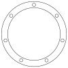 Cometic Ford 8BA/8CM Flathead V8 24 Bolt .031 inch Fiber Oil Pan Clean Out Gasket thumbnail 2