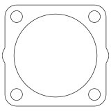 Cometic Nissan KA24DE/E/RB20DE/DET/E/SR16VE/SR18DE/SR20DE/DET/VE .018in AFM Throttle Chamber Gasket thumbnail 2
