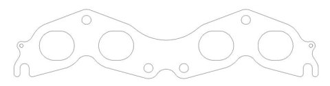 Cometic Toyota 3S-GTE/5SFE 89-97 .030 inch MLS Exhaust Gasket 1.690 inch X 1.415 inch Port thumbnail 1