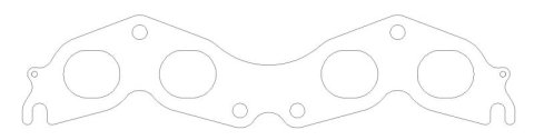 Cometic Toyota 3S-GTE/5SFE 89-97 .030 inch MLS Exhaust Gasket 1.690 inch X 1.415 inch Port thumbnail 5