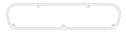 Cometic Gasket Chrysler W2/W5/W7/W9 Head V8 0.94in Fiber Valve Cover Gasket