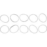 Cometic Harley-Davidson 1977-90 All Xl Oil Pump Cover Lathe Cut Ring Seal, 25Pk thumbnail 1
