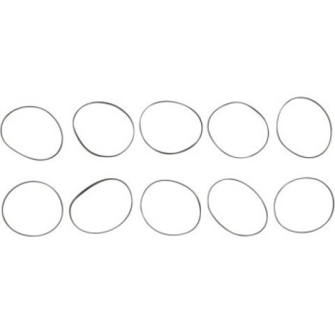 Cometic Harley-Davidson 1977-90 All Xl Oil Pump Cover Lathe Cut Ring Seal, 25Pk