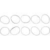 Cometic Harley-Davidson 1977-90 All Xl Oil Pump Cover Lathe Cut Ring Seal, 25Pk thumbnail 2