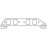 Cometic GM Gen-V/VI BB V8 .125in Fiber Intake Mani Gasket Set-2.460in x 1.860in Rect. Ports thumbnail 1