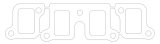 Cometic Buick BB V8 .064in ArmorCore Exhaust Mani Gasket Set-1.234in x 1.890in thumbnail 3