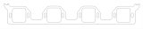 Cometic Chrysler Gen-2 Hemi .094in Fiber Intake Manifold Gasket Set-1.856in x 2.009in Rectangle Port thumbnail 1