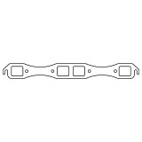 Cometic Chrysler Big Block B/RB V8 .043in Copper Exhaust Manifold Gasket Set-1.780in x 1.480in Port thumbnail 1