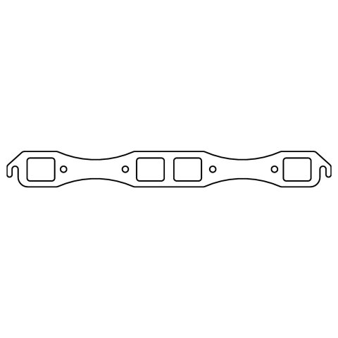 Cometic Chrysler Big Block B/RB V8 .043in Copper Exhaust Manifold Gasket Set-1.780in x 1.480in Port