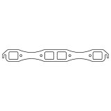 Cometic Chrysler Big Block B/RB V8 .043in Copper Exhaust Manifold Gasket Set-1.780in x 1.480in Port thumbnail 2