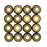 Cometic .265in x .500in x .555in x .645in Metal Jacket Valve Stem Seal - Yellow - 16 Pack thumbnail 2