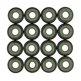 Cometic .265in x .500in x .555in x .638in Metal Jacket Valve Stem Seal - Green - 16 Pack thumbnail 2