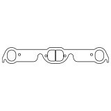 Cometic Pontiac 326-455 CI V8 .043in Copper Exhaust Manifold Gasket Set - 2.000in x 1.550in D-Ports thumbnail 1