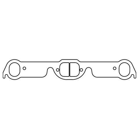 Cometic Pontiac 326-455 CI V8 .043in Copper Exhaust Manifold Gasket Set - 2.000in x 1.550in D-Ports