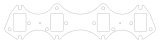 Cometic Ford Gen-1 FE V8 .030in MLS Exhaust Manifold Gasket Set - 1.560in x 2.310in Rectangle Port thumbnail 2
