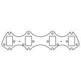 Cometic Ford Gen-1 FE V8 .030in MLS Exhaust Manifold Gasket Set - 1.560in x 2.310in Rectangle Port thumbnail 4
