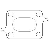 Cometic Cosworth YB .030in MLS Exhaust Manifold Gasket - Set of 4 - 53.85mm x 30.20mm Oval Ports thumbnail 2