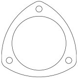 Cometic .043in Copper Exhaust Header Collector Gasket - 3.5in Diameter - 4.438in Bolt Circle thumbnail 1