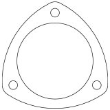 Cometic .043in Copper Exhaust Header Collector Gasket - 3.5in Diameter - 4.438in Bolt Circle thumbnail 2