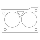 Cometic GM LT1/LT4 Gen-2 Small Block V8 .060in KF Throttle Body Gasket thumbnail 2