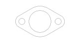 Cometic Chevrolet Mark-IV GM Gen-V/VI Big Block V8 .039in Fiber Water Pump Mounting Gasket thumbnail 2