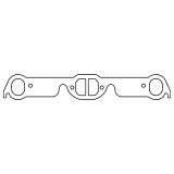 Cometic Pontiac V8 .094in HTG Exhaust Manifold Gasket Set - 1.940in x 1.500in D/Oval Ports thumbnail 1