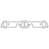 Cometic Pontiac V8 .094in HTG Exhaust Manifold Gasket Set - 1.940in x 1.500in D/Oval Ports thumbnail 2