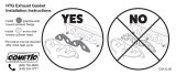 Cometic Pontiac V8 .094in HTG Exhaust Manifold Gasket Set - 1.940in x 1.500in D/Oval Ports thumbnail 3