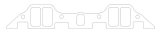 Cometic Chrysler B/RB .060in Fiber Intake Mani Gasket Set-1.229in x 2.310in Rectangle Port thumbnail 1