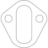 Cometic Ford Flathead V8 8BA/8CM .031in Fiber Fuel Pump Mount Gasket - 1948-1953 thumbnail 1