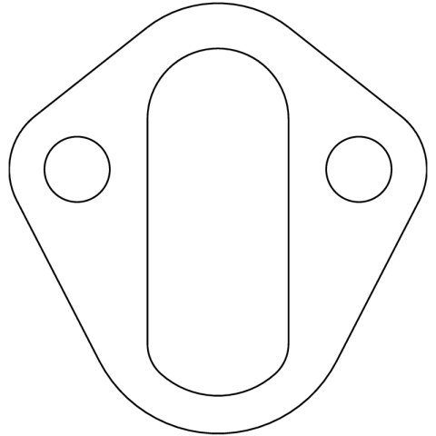 Cometic Ford Flathead V8 8BA/8CM .031in Fiber Fuel Pump Mount Gasket - 1948-1953