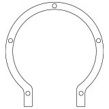 Cometic Ford 59A Flathead V8 .015in Fiber Timing Cover Gasket thumbnail 1