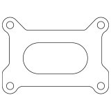 Cometic Holley 2 Barrel 500 CFM .039in Fiber Carburetor Gasket - 3.640in x 1.750in - Open Plenum thumbnail 1