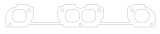 Cometic Chrysler W7/W8/W9 Head V8 .064in ArmorCore Exhaust Manifold Gasket Set thumbnail 2