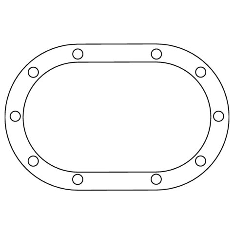Cometic Sprint Midget Quick Change Gear Housing .032in AFM Differential Cover Gasket - 10 Bolt thumbnail 2