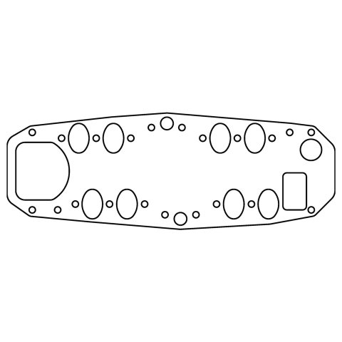 Cometic Ford 8BA/8CM Flathead V8 .060in KF Intake Manifold Gasket - 1948-1953 thumbnail 1