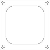 Cometic Holley 4500 Dominator .060in Fiber Carburetor Gasket - 4.775in x 4.775in - Open Plenum thumbnail 1