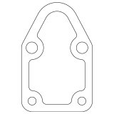 Cometic Chevrolet Gen-1 Small Block V8 .031 Fiber Fuel Pump Mounting Plate Gasket - 4 Bolt thumbnail 2