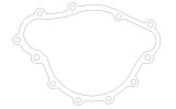 Cometic Pontiac 265/301/350/400/428/455 V8 .031in Fiber Water Pump Gasket thumbnail 3