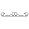 Cometic Chrysler LA V8 .043in Copper Exhaust Manifold Gasket Set thumbnail 4